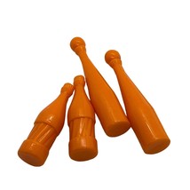 Vintage Orange Faux Glass Bottles Miniatures Barbie Food - $8.06 CAD