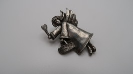 Vintage 1996 Barker Pewter Made In USA Angel Lapel Pin BB13 - $9.90