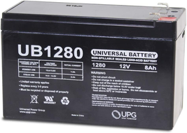 Universal - UB1280 12V 8AH Sealed Lead Acid Battery F1 .187 TT - £46.19 GBP