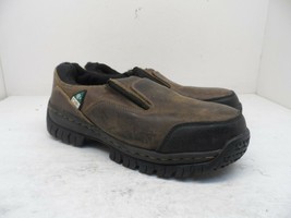 SKECHERS Men&#39;s Steel Toe Comp Plate Double Gore 77777066 Slip-On Work Shoes 8M - £22.91 GBP