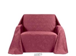 Rosanna Furniture Throw Slipcover Loveseat Burgundy 70"Dx114"W - £20.86 GBP