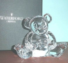 Waterford Crystal Baby Teddy Bear Figurine Tender Animals #153963 Germany New - £55.41 GBP