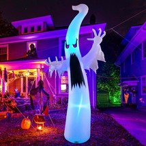 12 Ft Halloween Inflatables Ghost Outdoor Decorations Blow Up Yard Giant Scary R - £74.15 GBP