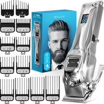 Ovlux Professional Cordless Hair Clippers For Men, Rechargeable Full, Silver. - £50.82 GBP