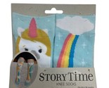 Demdaco Socks Girls  18 - 36 months Unicorn &amp; Rainbow Knee Socks Story T... - $9.10
