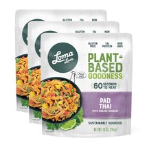 Loma Linda Pad Thai with Konjac Noodles (10 oz.) (Pack of 3) Plant Based... - $19.95