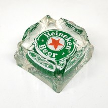 Heineken Beer Bottle Cap In Acrylic Ice Cube Paperweight - 1990s Rare Vi... - £19.90 GBP