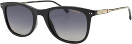 Carrera 197/S 08A Black Gold Gray Polarized Men&#39;s Sunglasses 51-21-145 WCase New - £50.51 GBP