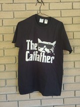 Black &quot;The Cat Father&quot; Funny T-Shirt Size: Small - £8.66 GBP