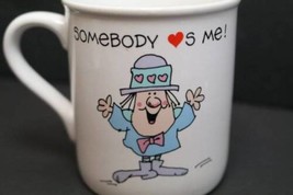 Vintage Mug Somebody Loves Me - I Love Somebody - circa 1980&#39;s - Japan Mug Mates - £3.89 GBP