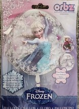 Disney Frozen Elsa Balloon 1 Piece See Thru 15&quot;x16&quot; Orbz - $3.85