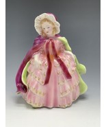 Vintage Dresden Porcelain Figurine Lady Women Dress MCM 7.5&quot; - $69.55 CAD