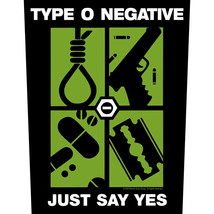 Type O Negative Just Say Yes 2022 Giant Back Patch 36 X 29 Cms Official Merch - £9.35 GBP