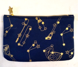 Ipsy Makeup Glam Bag November 2016 Blue Celestial Cosmetic Travel Make U... - $9.85