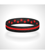 Reversible Thin Red Line Bracelet Wristband Support Local Firefighters - $219.33 MXN