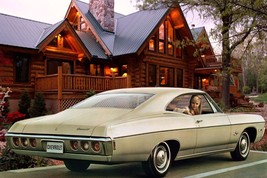 1968 Chevrolet Impala custom light tan | 24 x 36 INCH POSTER | sports car - £16.16 GBP