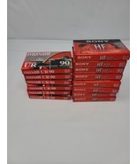 Lot Of 14 Blank Cassettes 90 Minutes Sony Maxell High Fidelity - £24.69 GBP