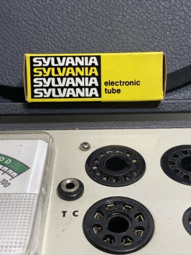 SYLVANIA 6BE6 5750 EK90 VACUUM TUBE PERFECT NOS NIB ORIGINAL CRISP BOX T... - $6.79
