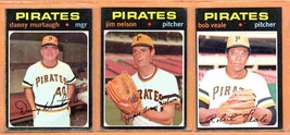 1971 Topps Pittsburgh Pirates Team Lot 6 Bob Moose Rich Hebner Danny Murtaugh - £9.97 GBP