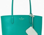Kate Spade Ava Reversible Green Mint Leather Tote Pouch NWT K6052 $359 R... - £96.98 GBP