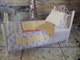 Handmade 18&quot; Doll Bed Quilt - £19.66 GBP
