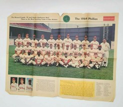 Rare Vintage 1964 Phillies The Philadelphia Inquirer Foldout 28.5”x 21.5” - £61.20 GBP