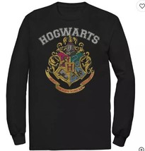 Big &amp; Tall Harry Potter Hogwarts Vintage Crest Long Sleeve Graphic Tee LT - $20.00