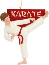 Kurt Adler Karate Boy Christmas Ornament - £10.09 GBP