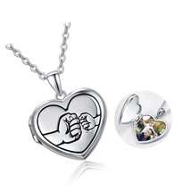 Locket Necklace that Holds Pictures Sterling Silver - £115.19 GBP