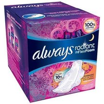 Always Radiant Infinity Pads Regular Flow with Flexi-Wings, Light Clean ... - £14.46 GBP