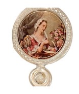 Victorian VV&#39;s Clear Lucite Hand Mirror Artistic Romantic Vanity Woman W... - $19.27