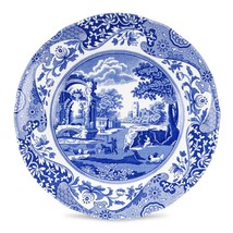 Spode Blue Italian Collection 8 Inch Round Salad Plate, Set of 4, Fine P... - $154.00