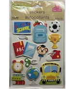 Crafter&#39;s Square Dimensional 12 PC School Pop Up Stickers New - £2.50 GBP