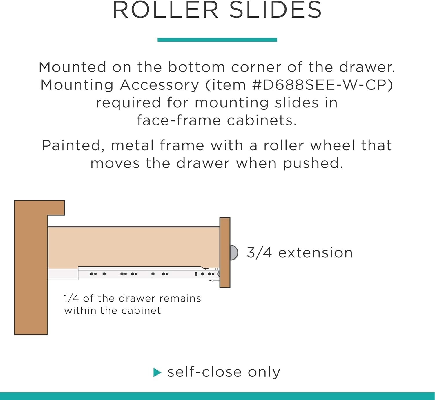 LIBERTY 942005 Soft-Close Ball Bearing Drawer Slide, 20 inch, 1 Pair (2 Pieces) Item image 7