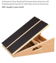 Professional Wooden Slant Board, Calf Stretcher Slant Board, Adjustable ... - $21.66
