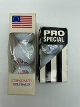 Vintage Lot Of Five Golf Balls New In Boxes Golf USA &amp; Pro Special 3 - £7.46 GBP