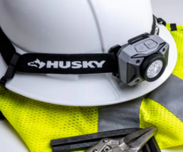 New! Husky 500 Lumens 5 Mode Spot And Flood Heavy Duty Led Headlamp W/ Batteries - £20.99 GBP