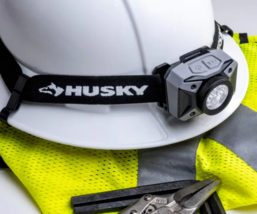 New! Husky 500 Lumens 5 Mode Spot And Flood Heavy Duty Led Headlamp W/ Batteries - $26.57