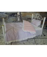 Handmade Pink/Blue Check Doll Quilt and Pillow for 18&quot; Soft Bodied dolls - $570.20 MXN
