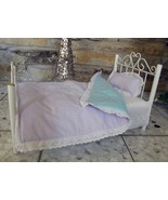 Handmade Pink/Blue Check Doll Quilt and Pillow for 18&quot; Soft Bodied dolls - $570.20 MXN