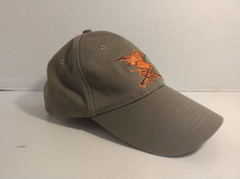 NRA Hat Cap Strap Back Adjustable Eagle Guns Grey And Orange - £10.61 GBP