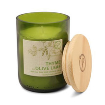 Paddywax Eco Green Candle in Glass 8oz - Thyme &amp; Olive - £32.94 GBP