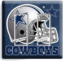 Dallas Cowboys Football Team Logo Double Gfi Light Switch Wall Plate Cover Decor - £12.86 GBP
