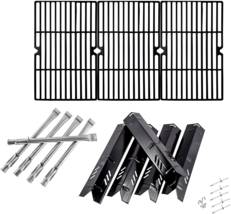 Cast Iron Grates Grid Heat Plate Burners Replacement Kit For Dyna-glo Backyard - £88.85 GBP