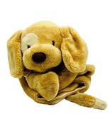 Baby Gund Huggybuddy Spunky Plush Lovey Puppy Dog Security Beige Satin 0... - £16.89 GBP