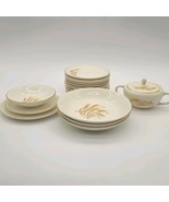 Homer Laughlin Golden Wheat 22K Golden Oven Proof 18-Pc Dinnerware Set 1... - €59,23 EUR