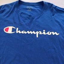 Champion Authentic Athleticwear Men's Blue Cotton T-Shirt Long Sleeve Size XL image 3