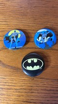 Batman Promo Pins Pinback Animated and Bat Signal Button Up 2011 Lot of 3 - $9.95