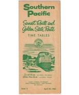 Southern Pacific Railway Sunset &amp; Golden State Routes Time Tables Schedu... - £7.30 GBP