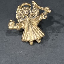 Guardian Angel Apple Ruler Pin, Teacher Appreciation Lapel, Vintage Lape... - $8.90